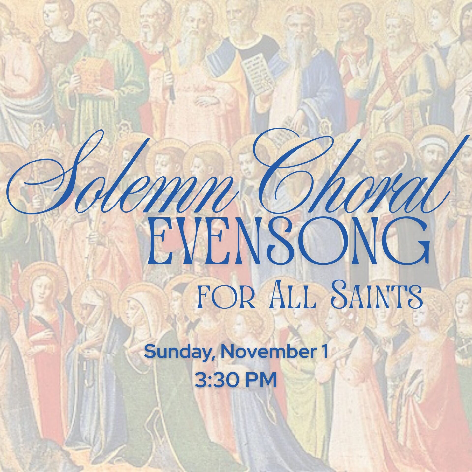 Organ Concert and Solemn Choral Evensong for All Saints